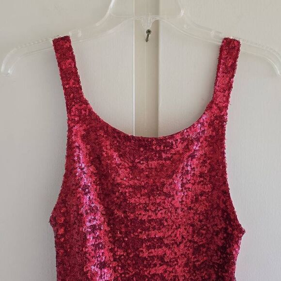 Backstage for Free People red sequin mini dress, nwot, xs - Picture 4 of 5